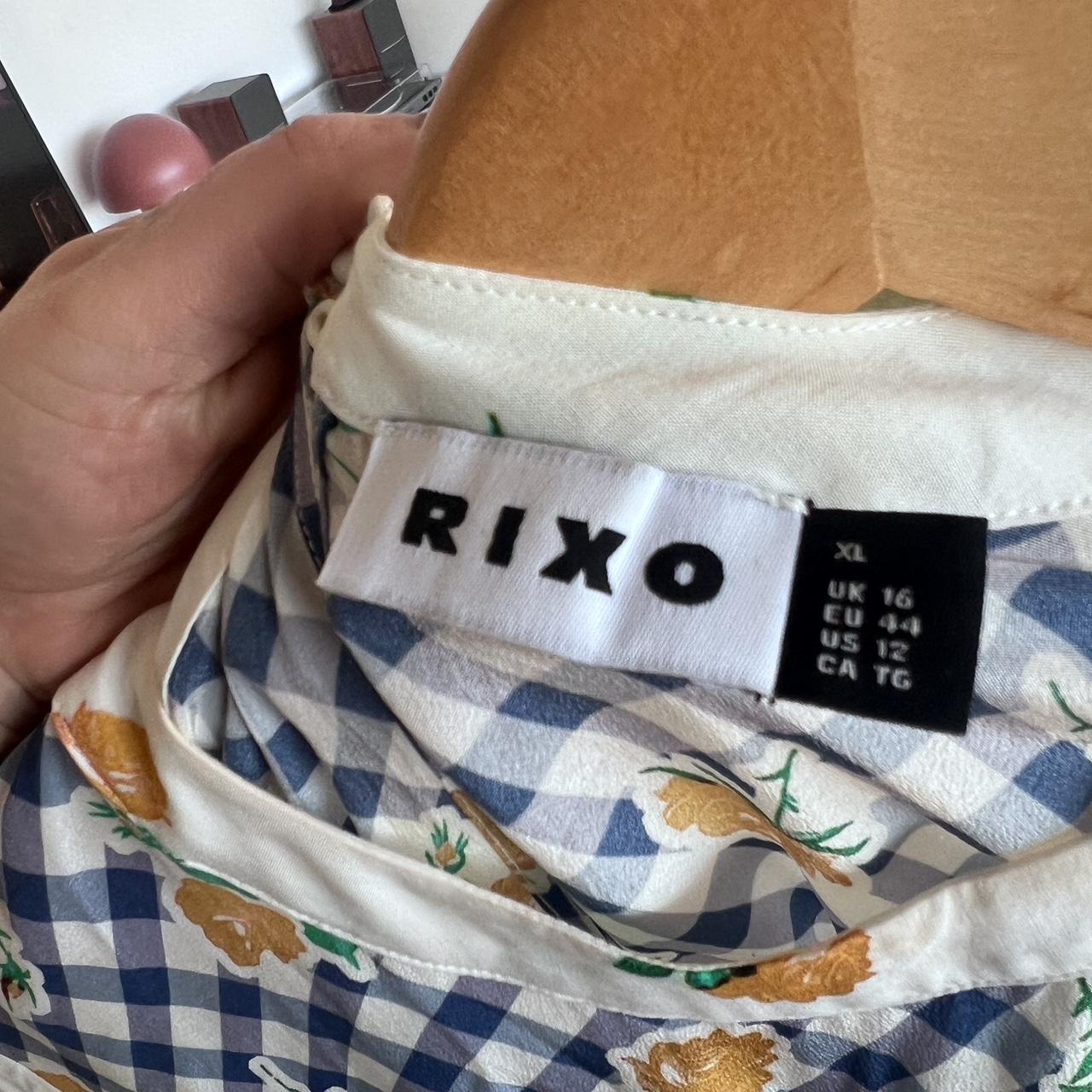 RIXO Jennifer Dress Gingham Rose... Depop