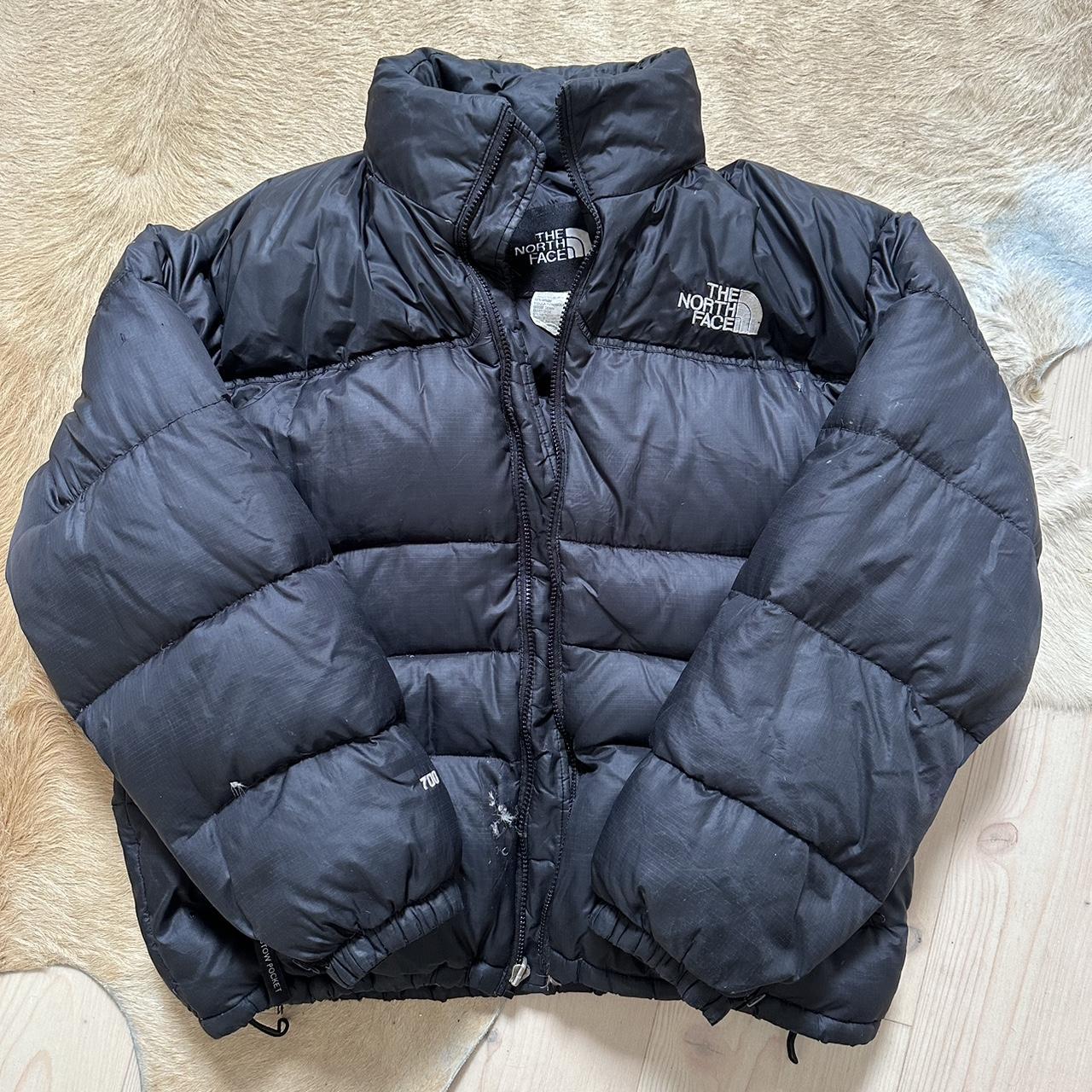 The North Face Men's Black and White Jacket | Depop