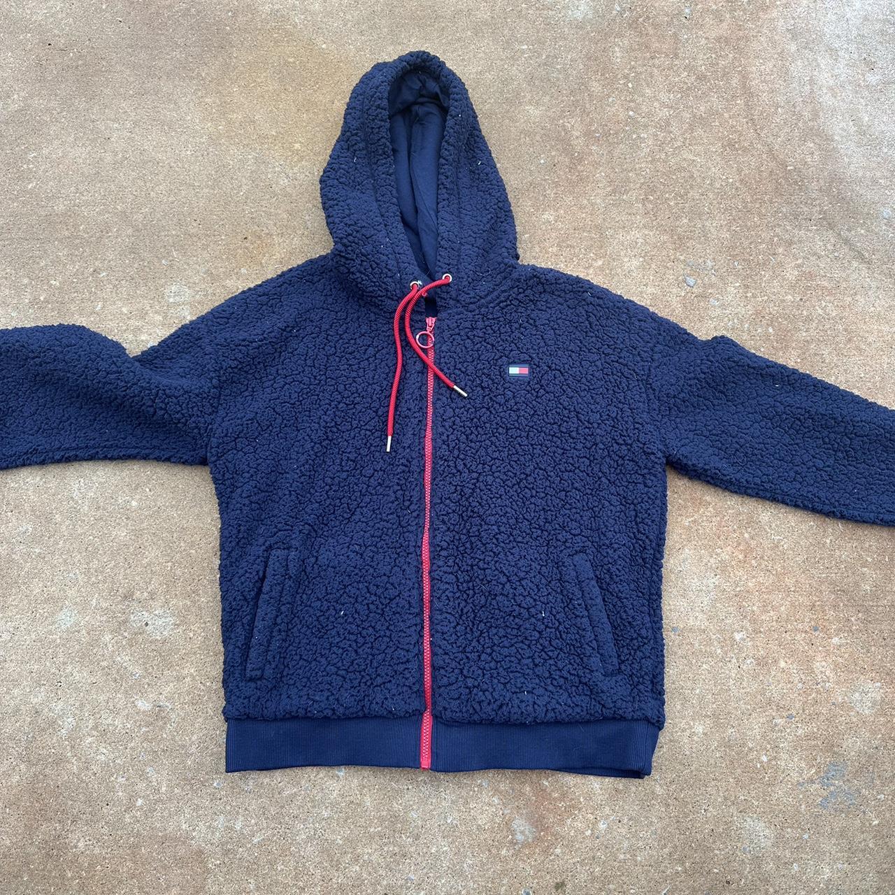 Fuzzy tommy hilfiger store jacket