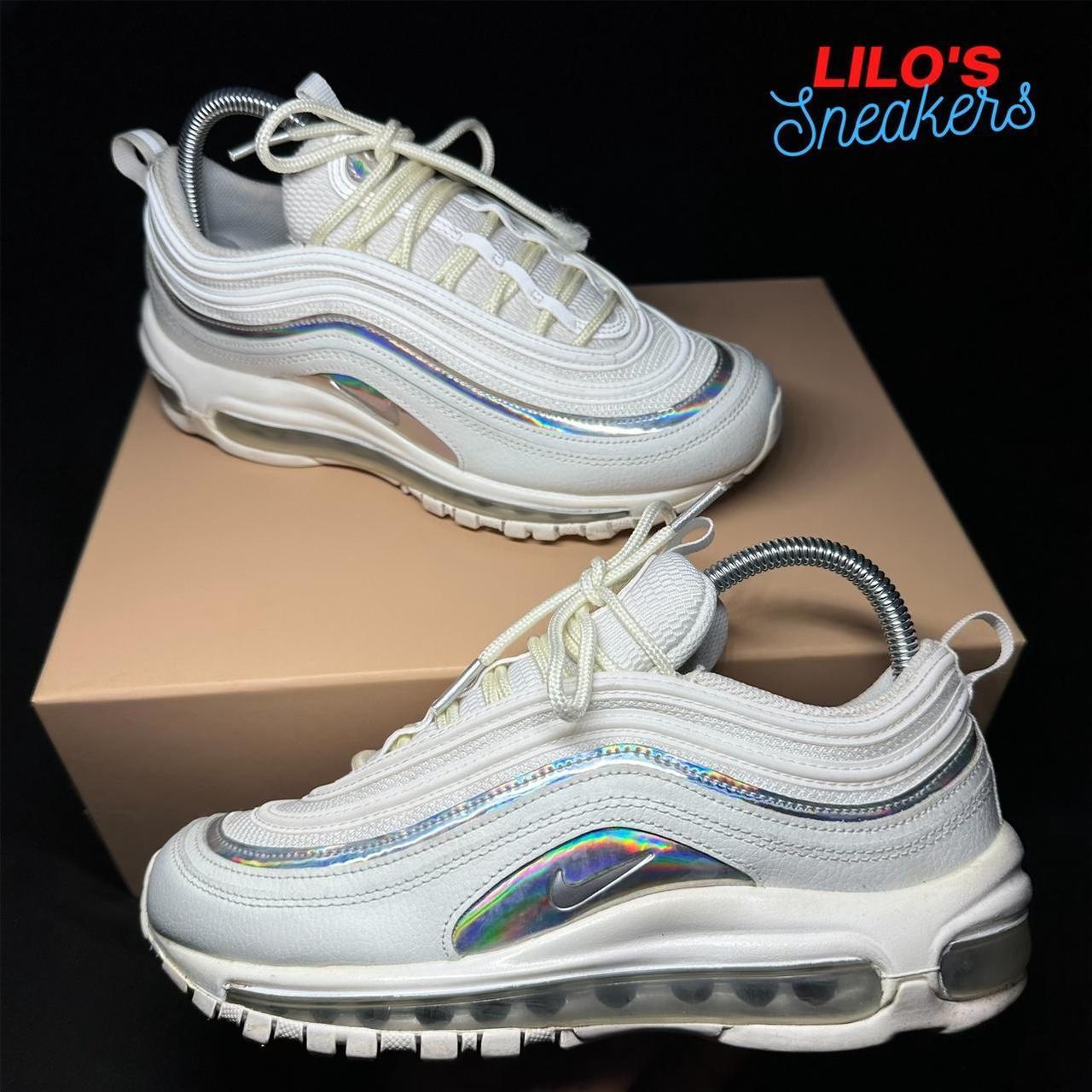 Air max 97 shop white silver iridescent