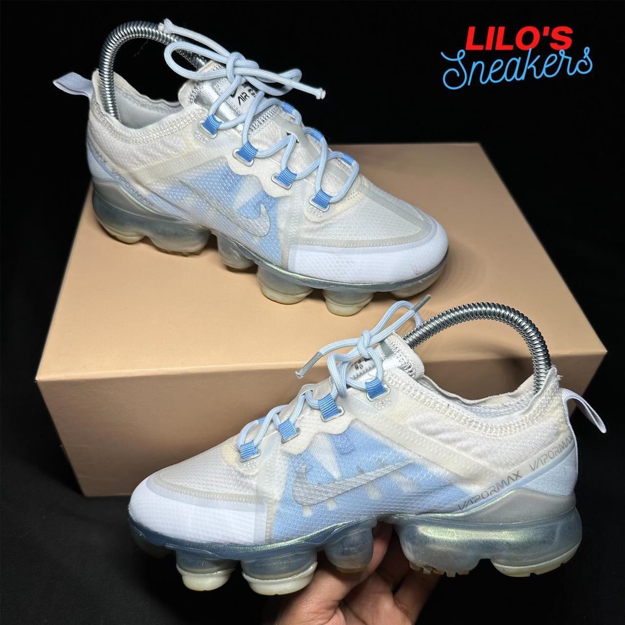 Nike air vapormax outlet 2019 white and blue