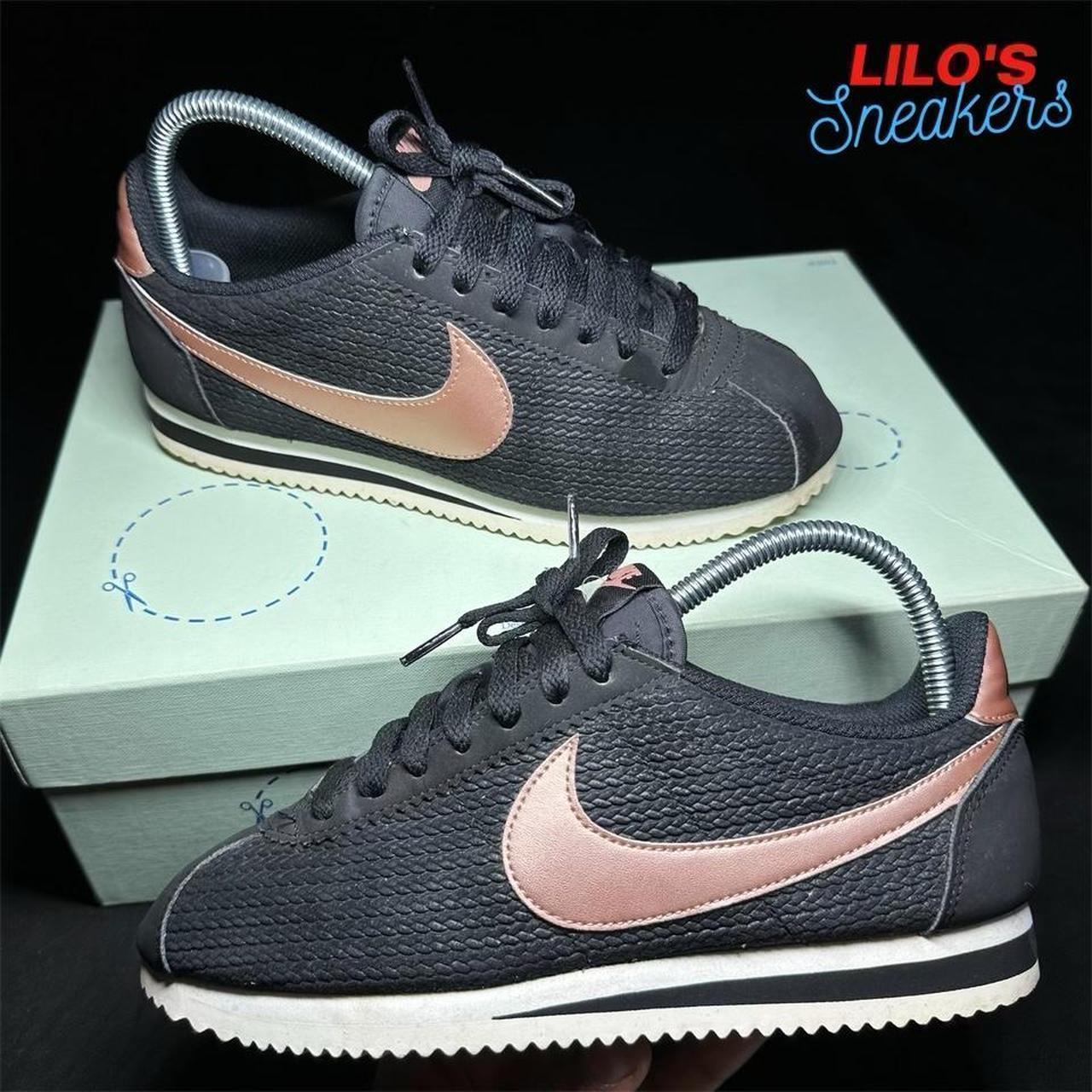 Rose gold shop and black cortez