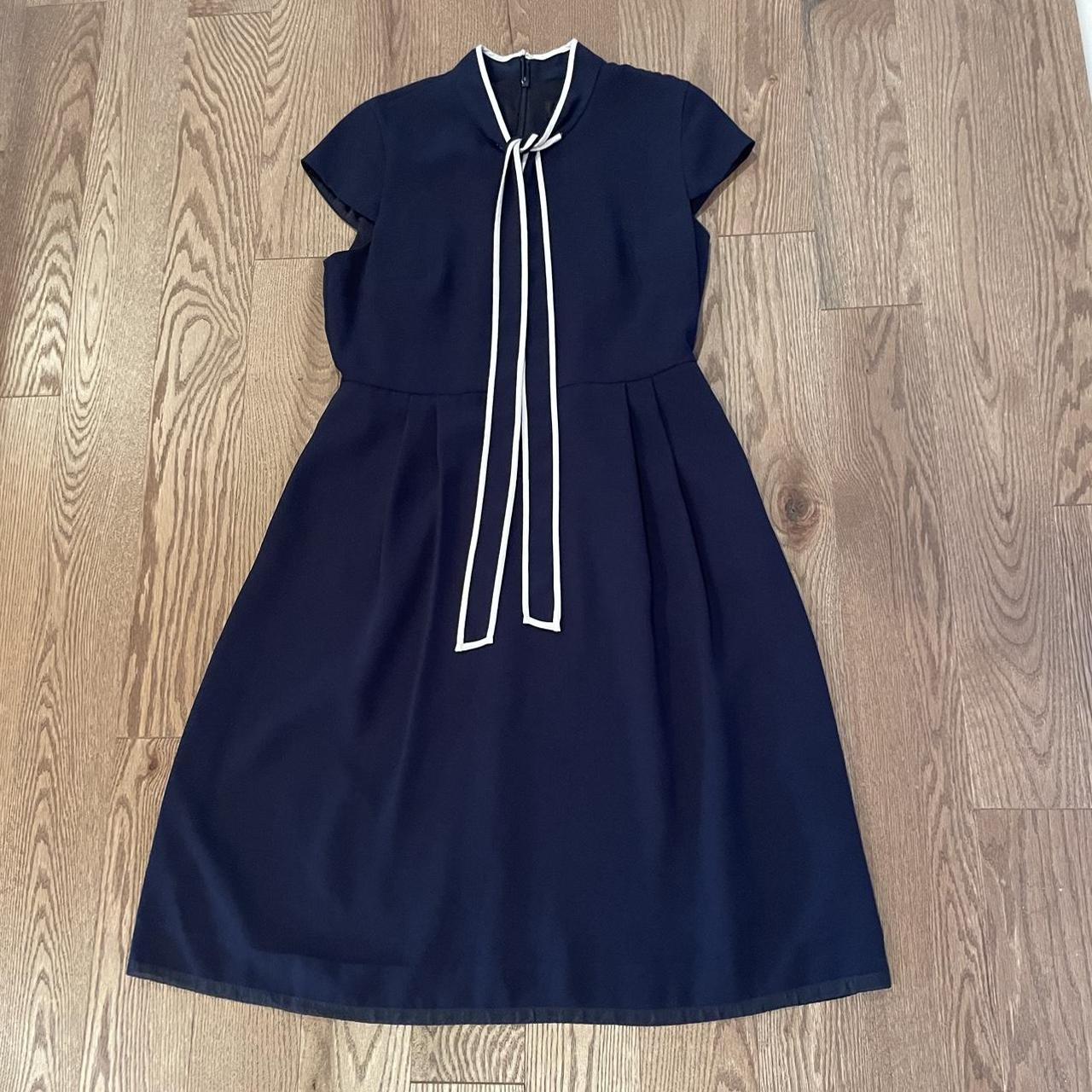 J crew clearance tie neck dress