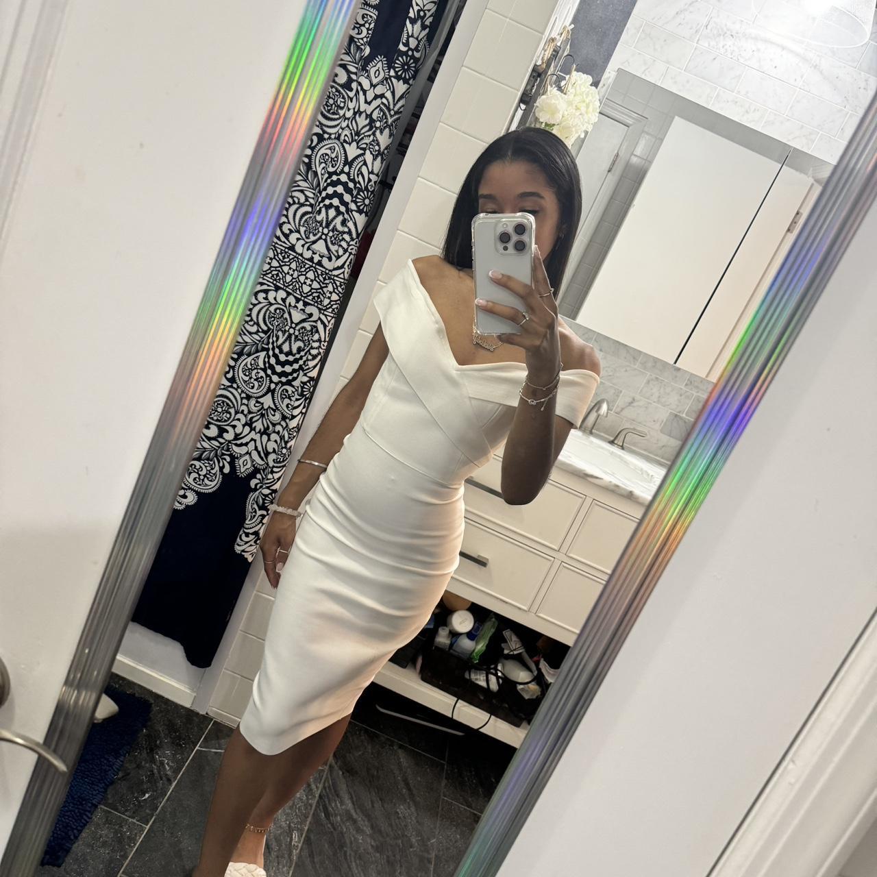 Fashion Nova Amy Bandage Midi Dress🩵 Super body... - Depop