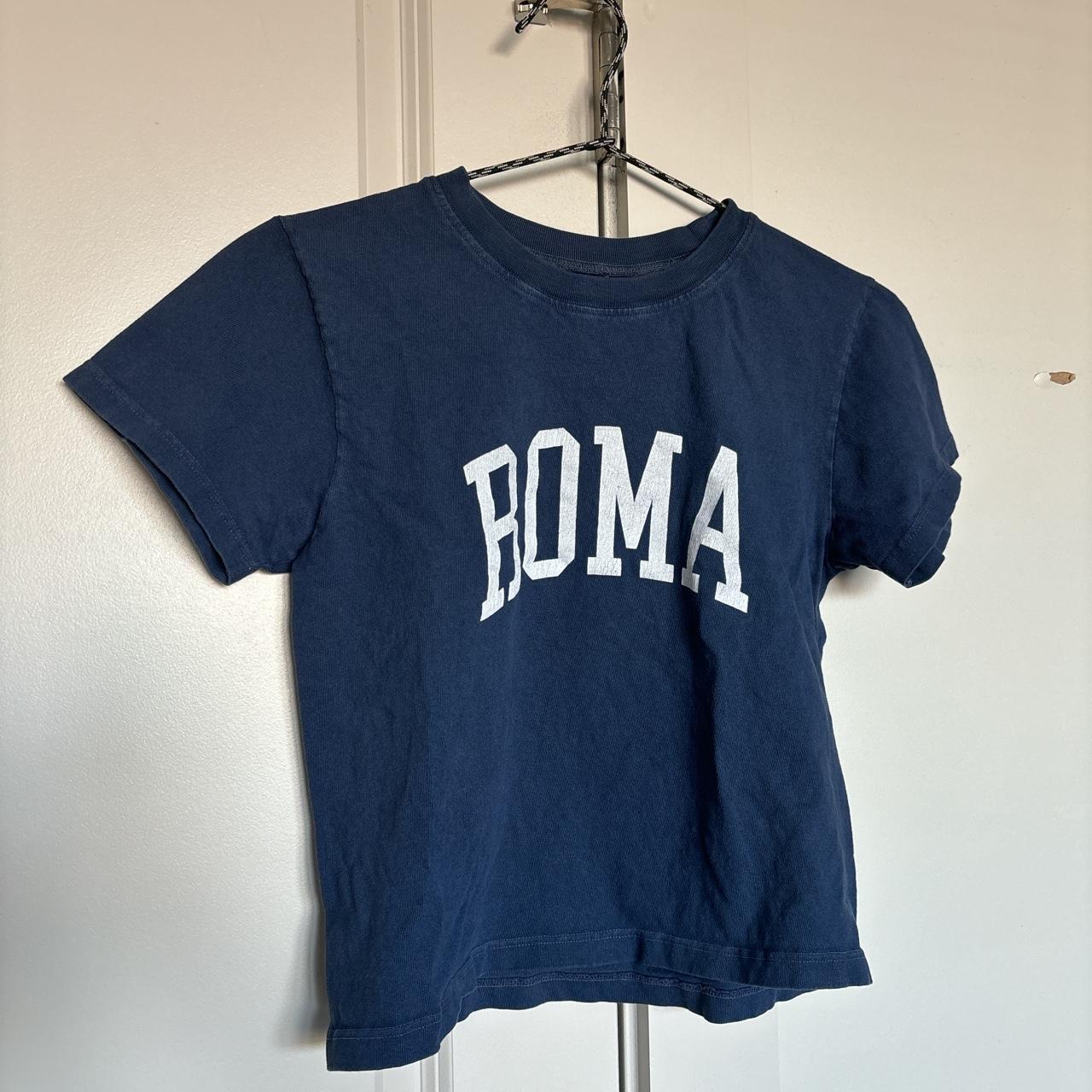 Brandy Melville ‘Roma’ tee Cropped Gently worn and... Depop