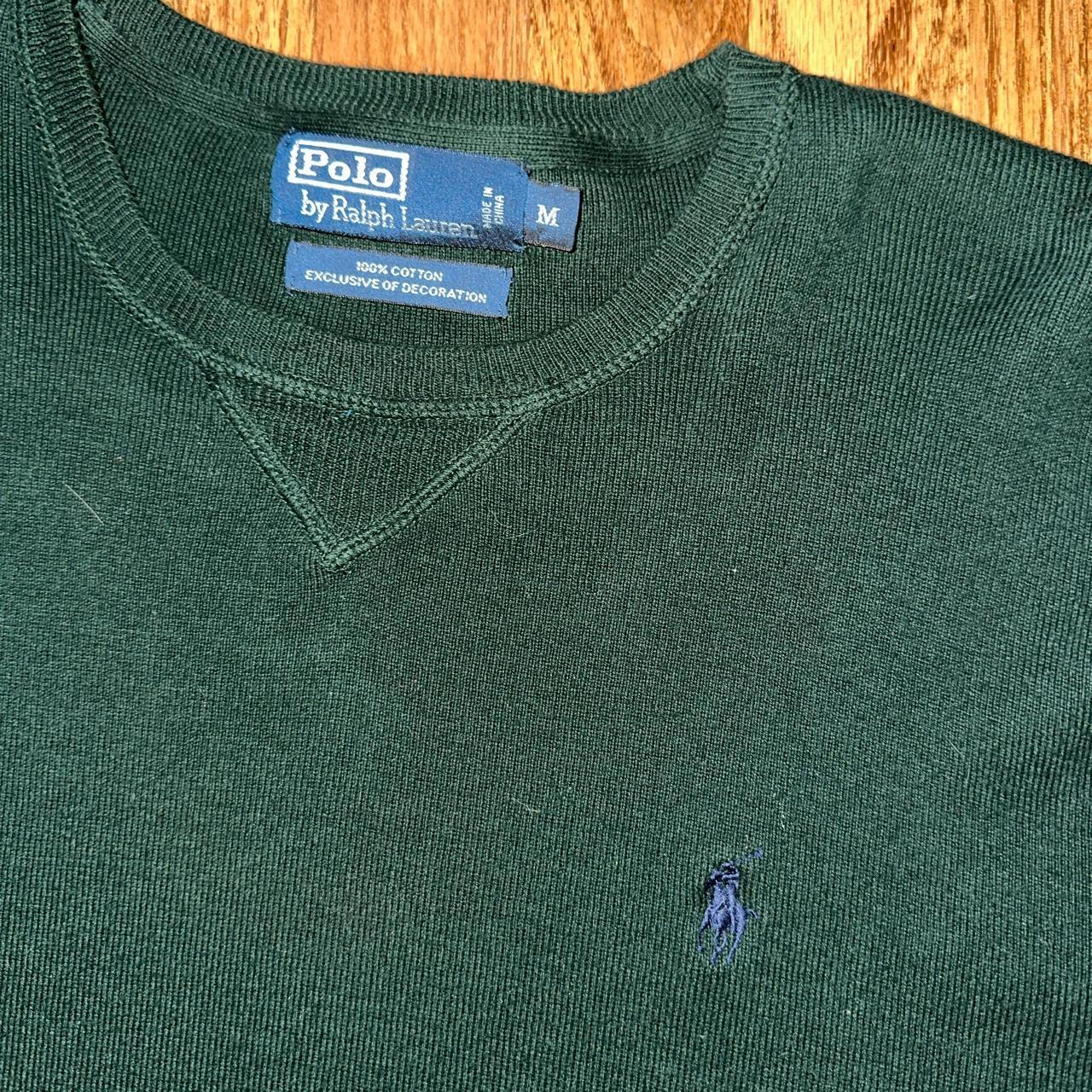 Polo Ralph Lauren Men's Green Jumper | Depop