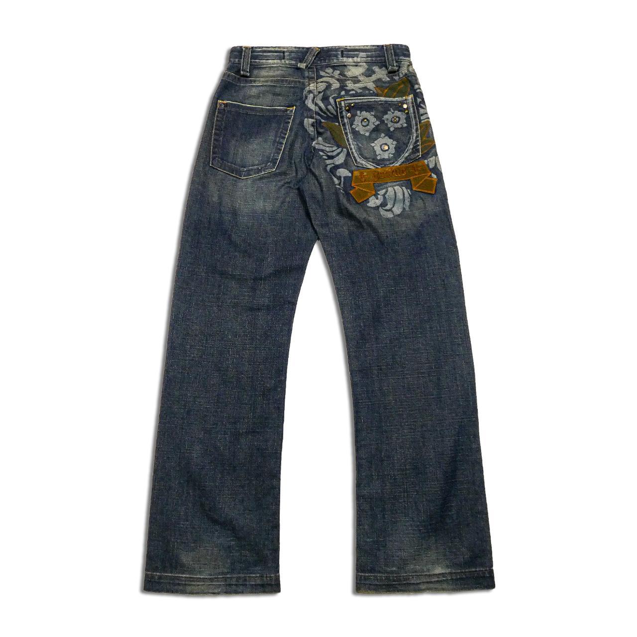 Fake London Genius 2000s Vintage Baggy Jeans with | Depop