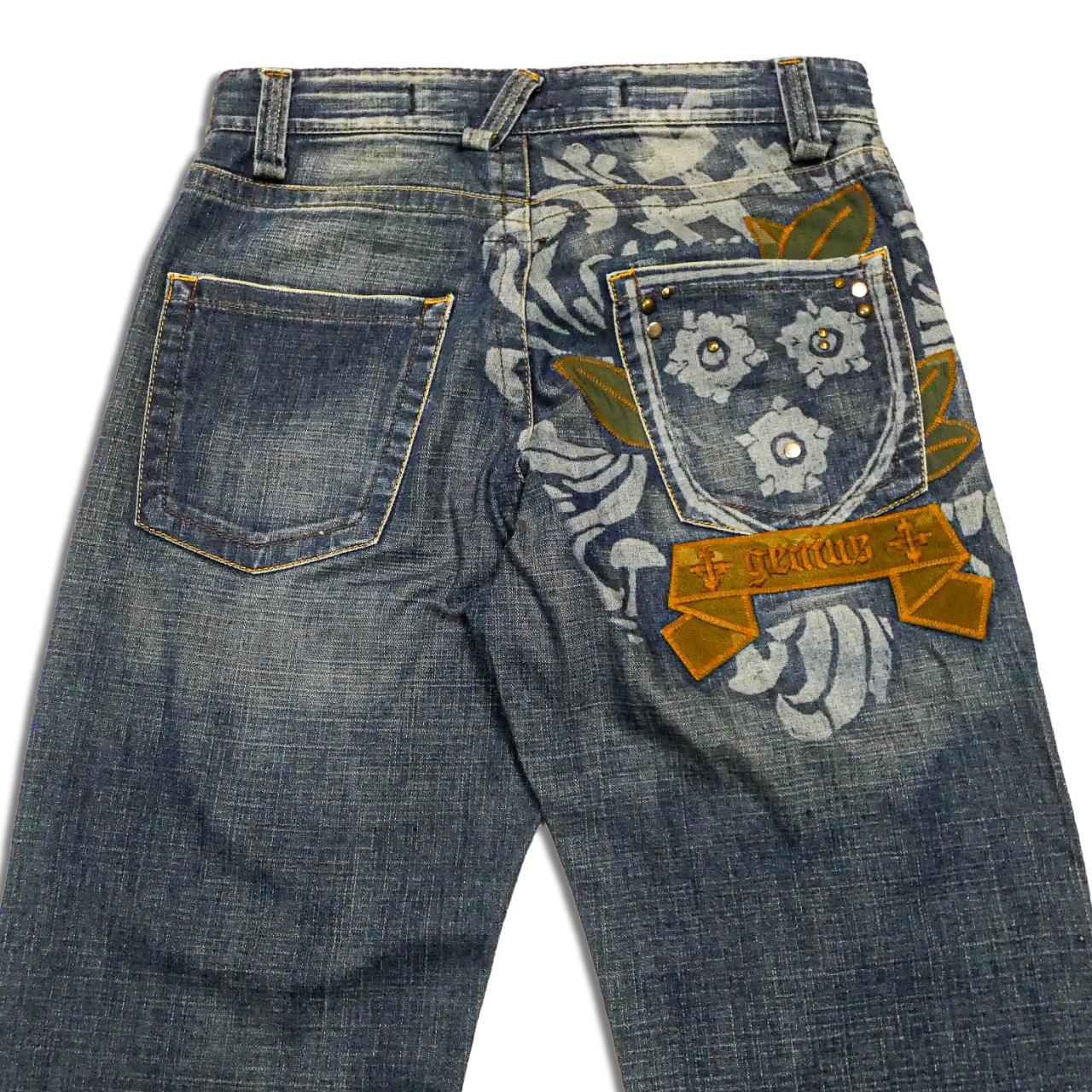 Fake London Genius 2000s Vintage Baggy Jeans with | Depop