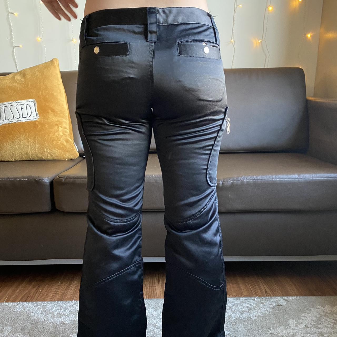 Dollhouse Women's Black Trousers Depop
