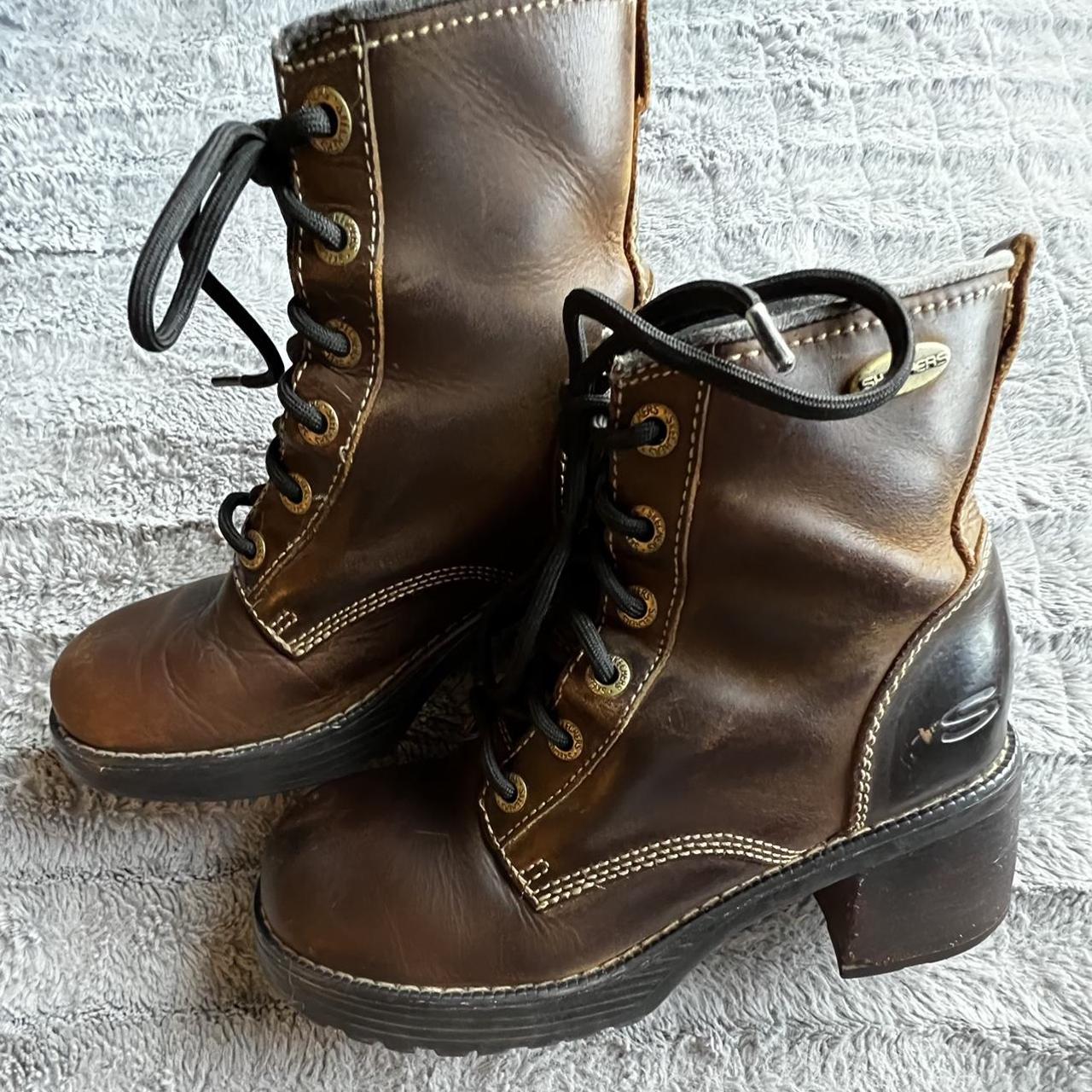 Skechers Women's Brown Boots Depop