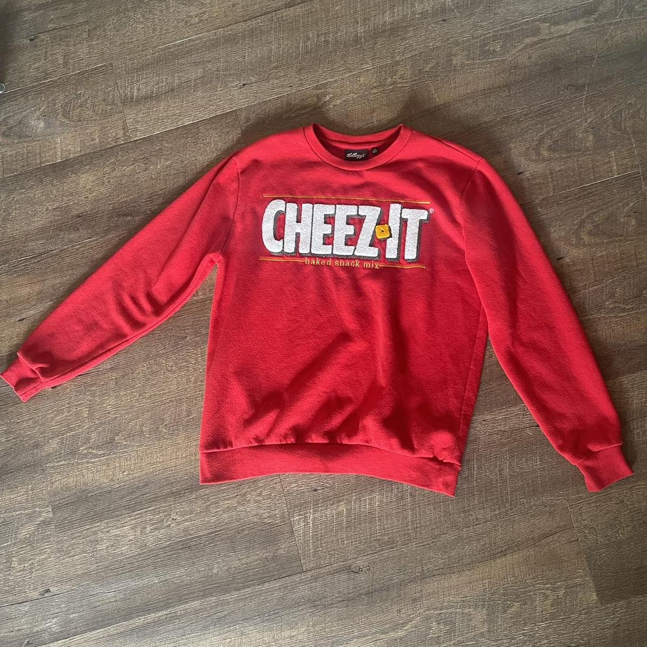 vintage cheez its sweatshirt size m dm for precise Depop