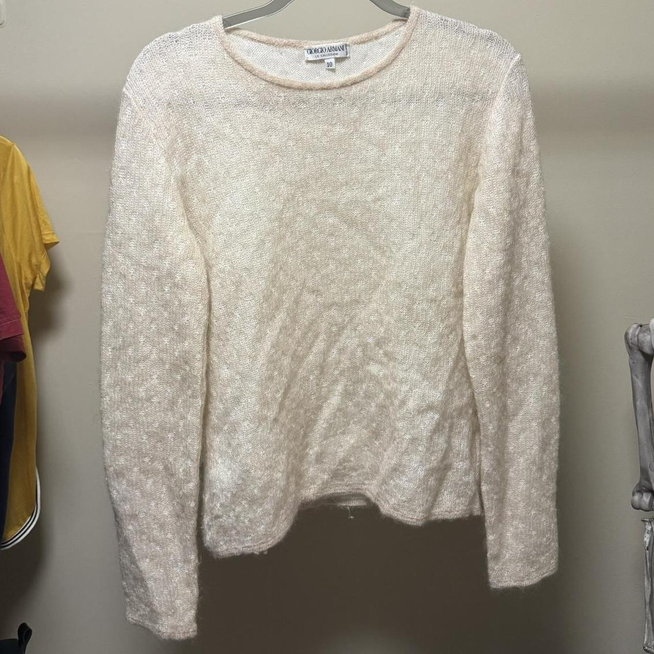 giorgio armani mohair brushed sweater soft feel Depop