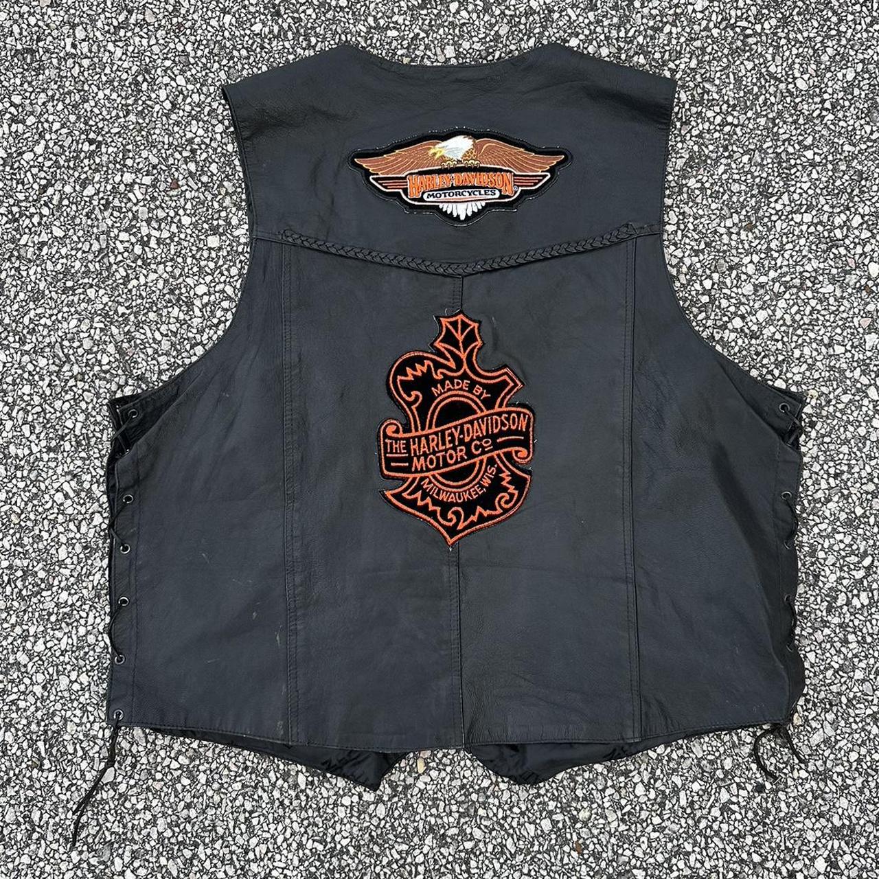 Harley Davidson Genuine Leather cheapest Vest