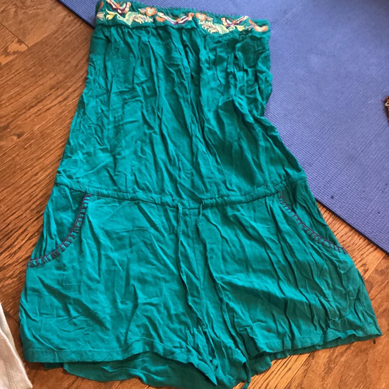 Xhilaration Women's Blue Jumpsuit Depop