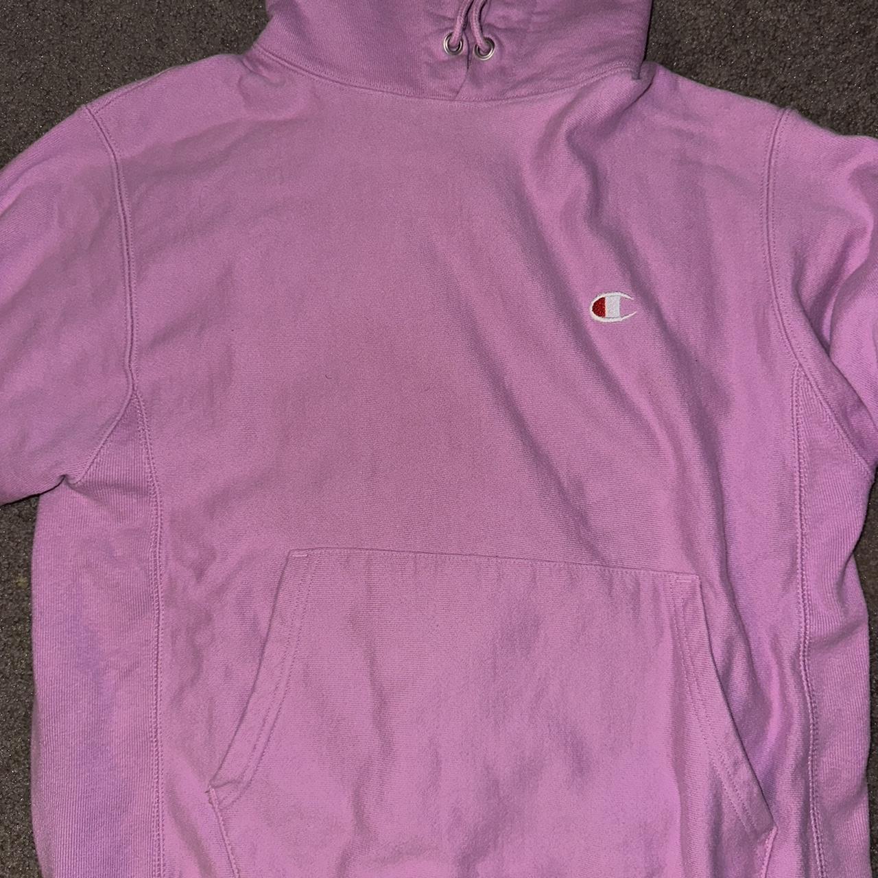 BUBBLE GUM PINK CHAMPION PULLOVER HOODIE. Nice. Depop