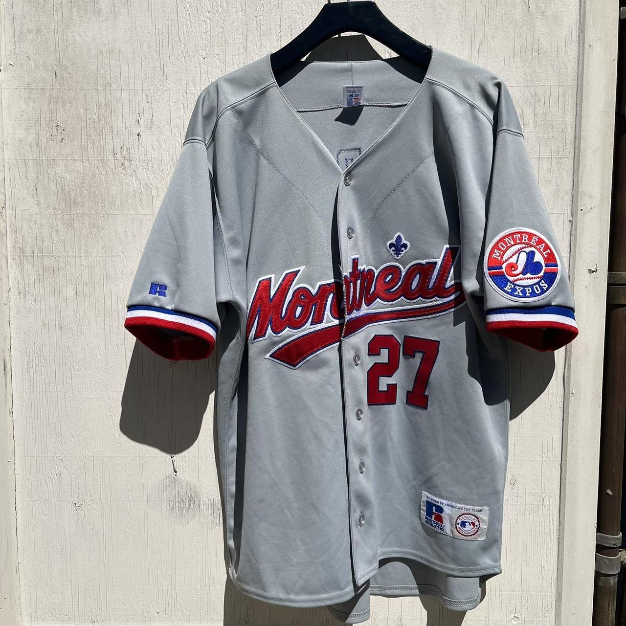 Original Russell Authentic Montreal Expos Road Grey