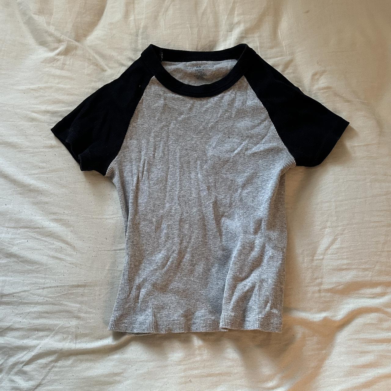 brandy melville two tone jersey top skin tight... Depop