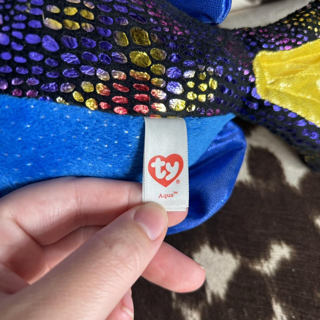 Ty Beanie Boos Medium Aqua the Fish NWT 13” Depop