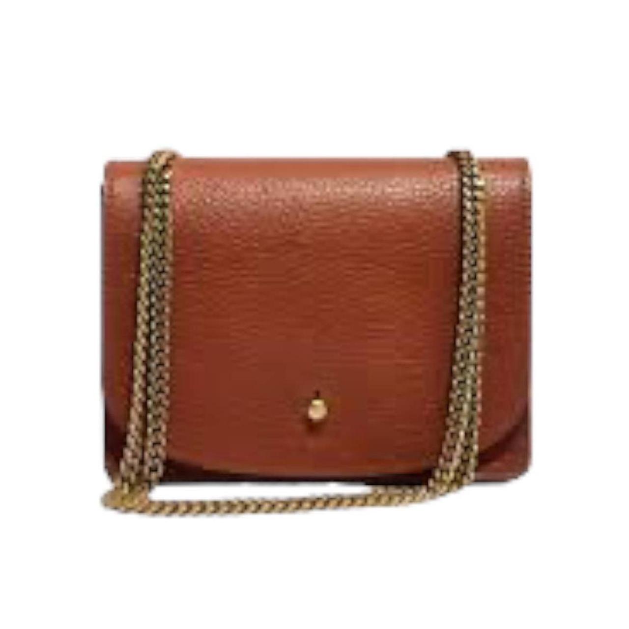 MADEWELL Women's Brown Leather Chain Crossbody Mini cheapest Bag