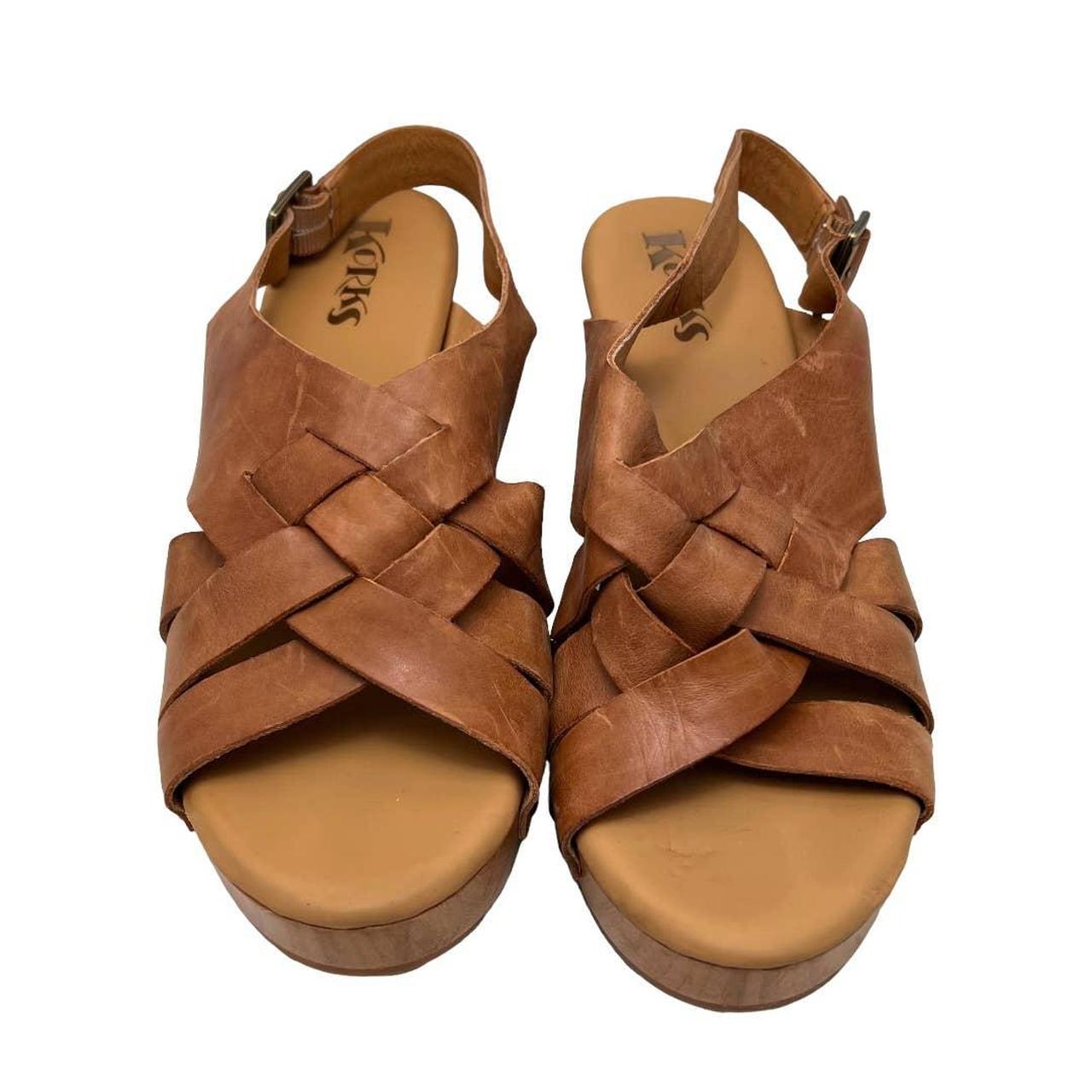 Korks berengo wood heel 2024 sandals