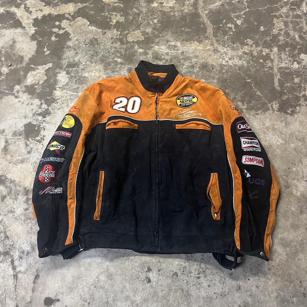 Vintage 90s y2k racing jacket Size... - Depop