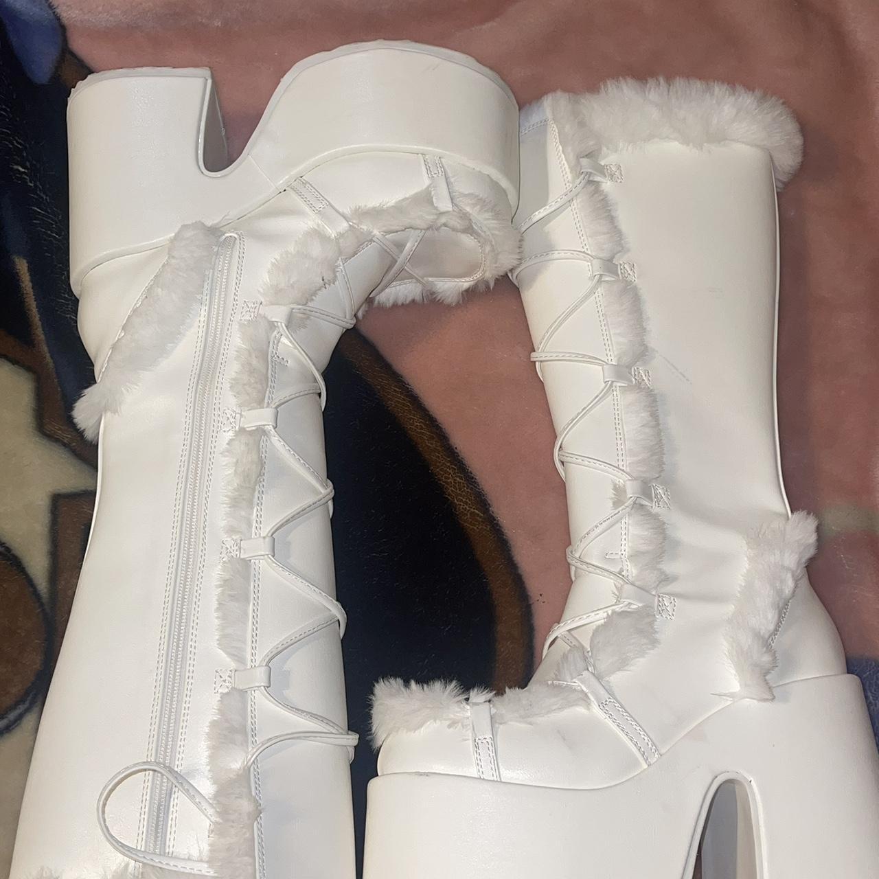 demonia white shoes
