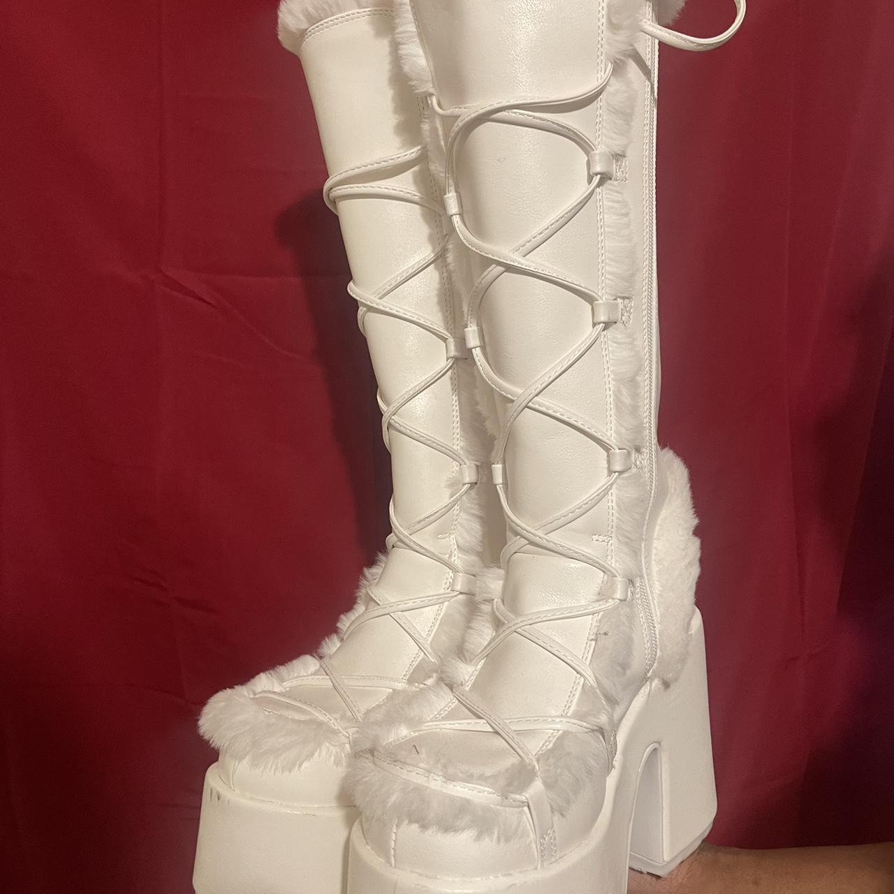 demonia white shoes