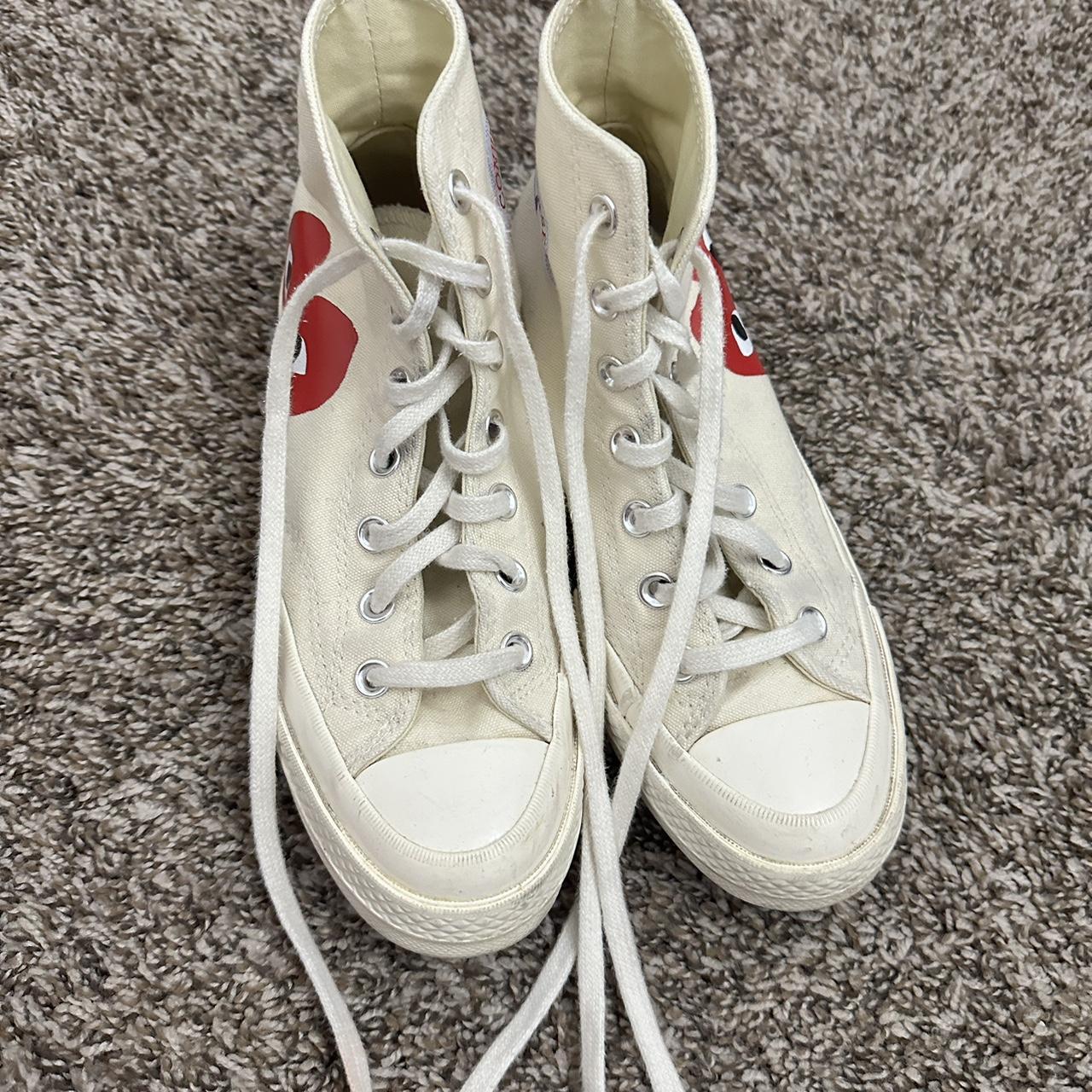 Comme des Garçons Play x Converse Chuck Taylor... - Depop