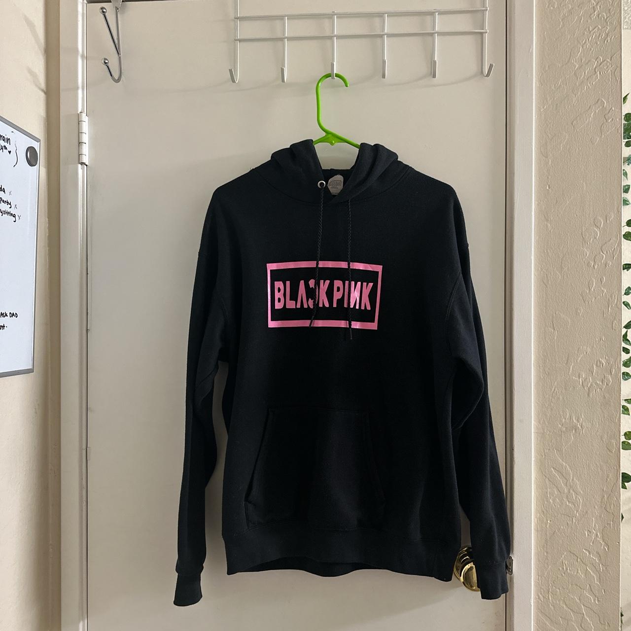 Hanes Women's Black and Pink Sweatshirt | Depop