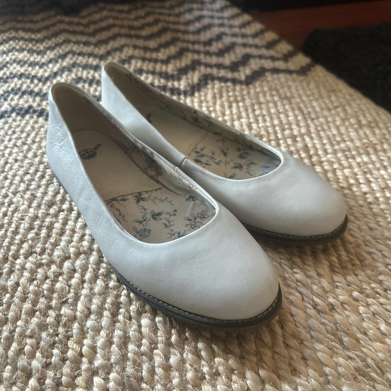 Vintage Doc Marten s White Ballet Flats EU 39 Depop