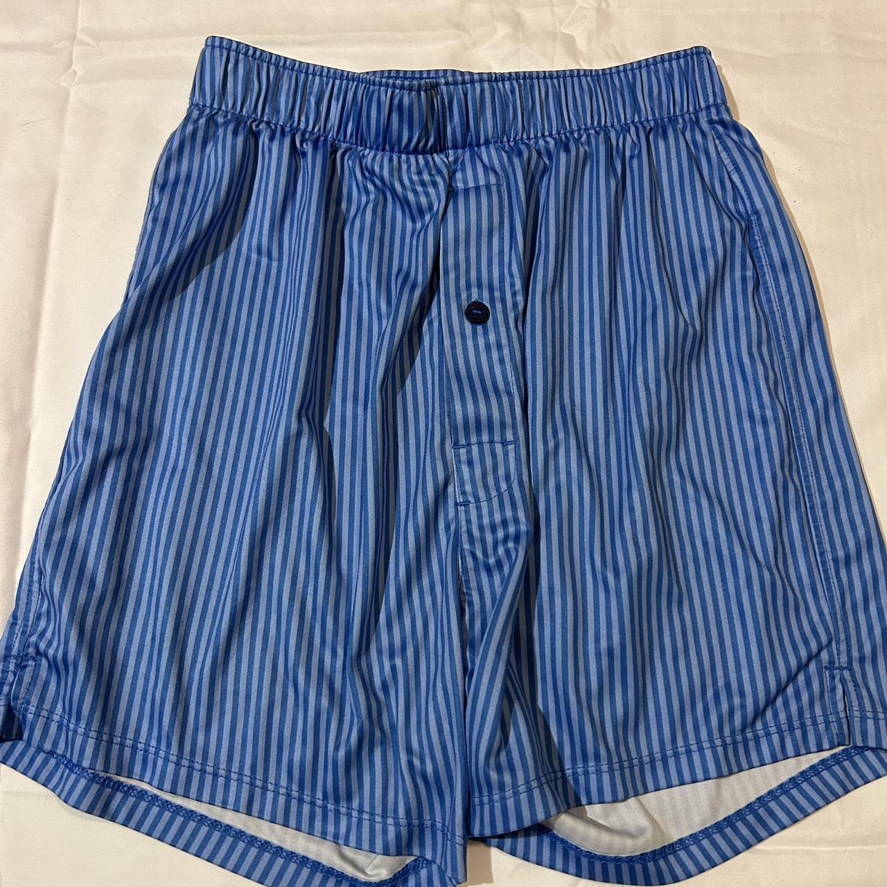 Vineyard Vines Men's Blue and White Pajamas Depop