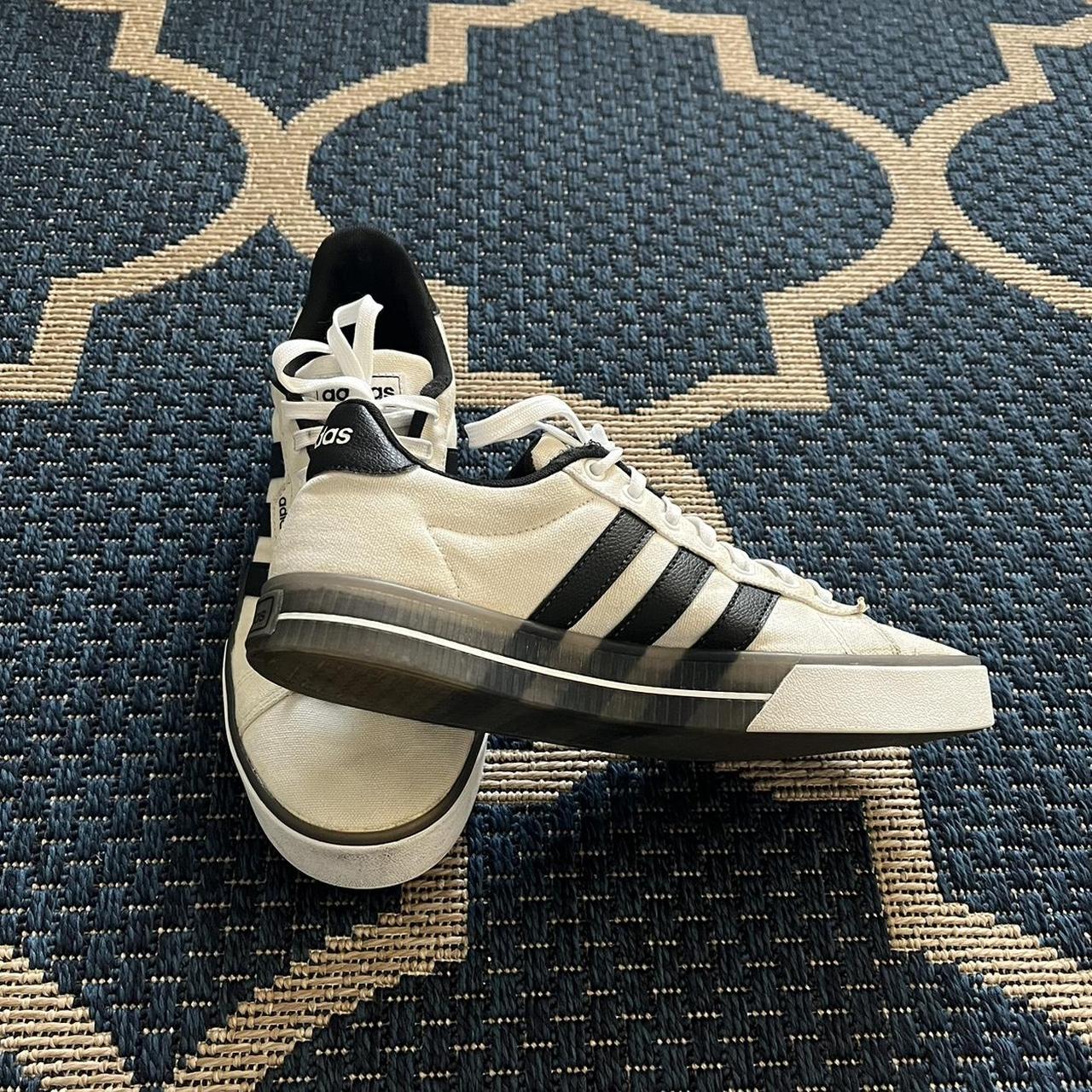 jd adidas white trainers