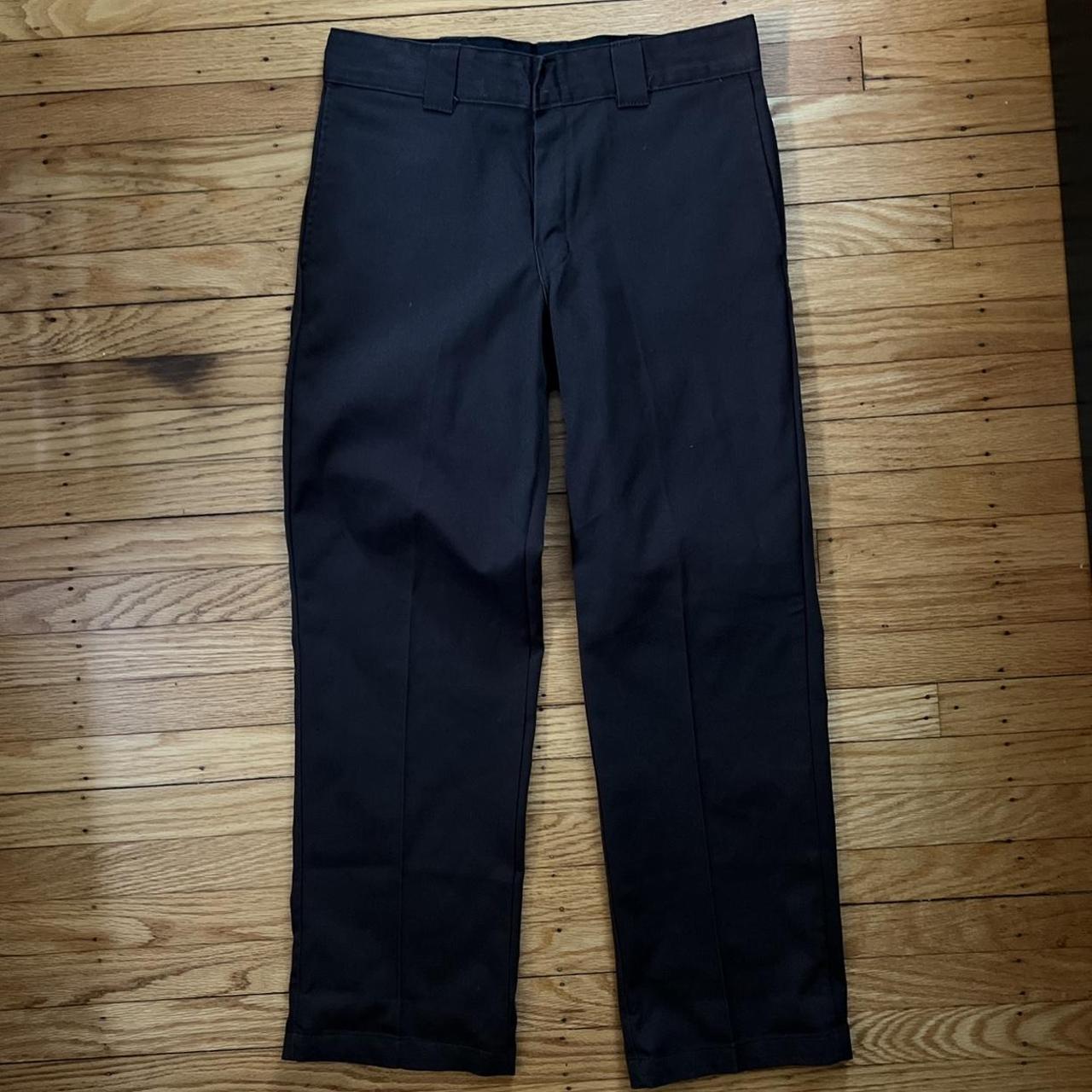 Lightly worn dark brown Dickies 874 flex work pants... - Depop