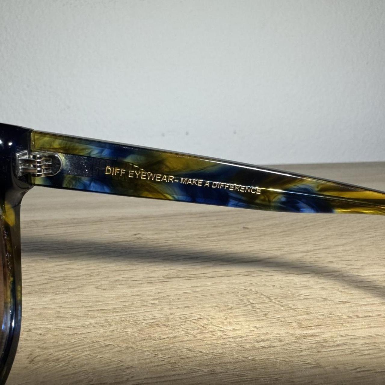 DIFF Women's Sunglasses - Brown/Multi – DIFF blue… - image 6