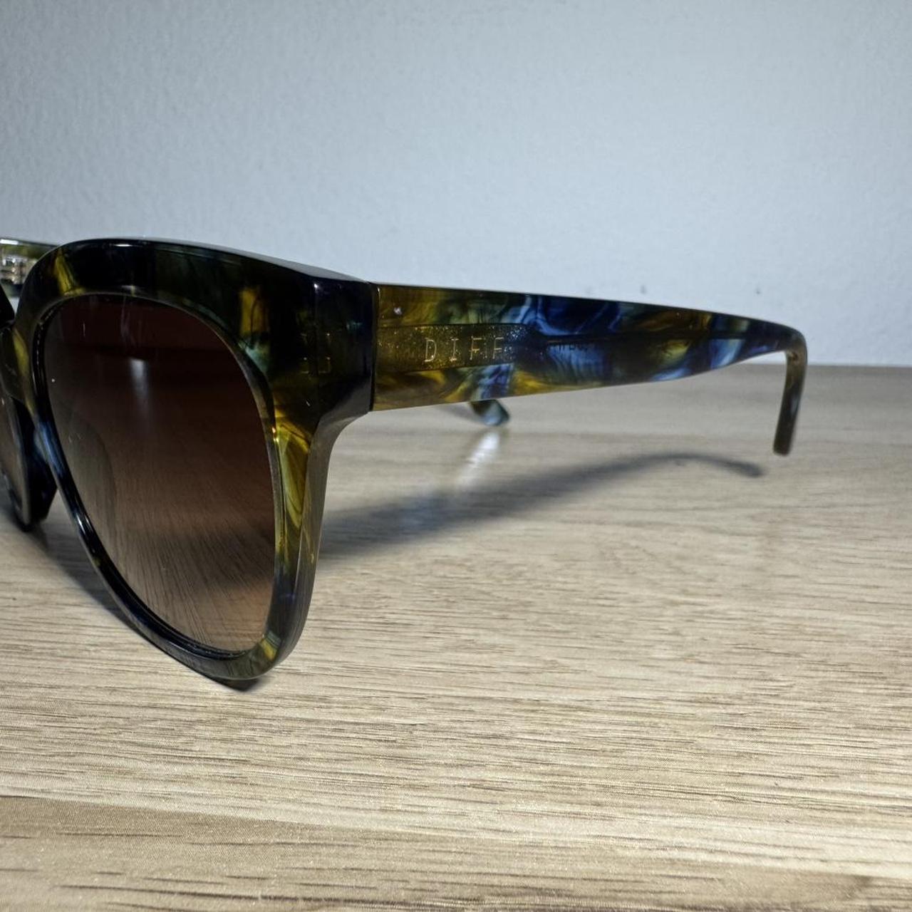 DIFF Women's Sunglasses - Brown/Multi – DIFF blue… - image 5