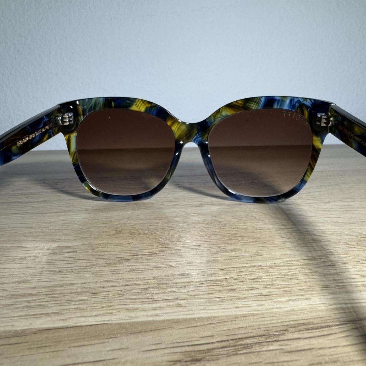DIFF Women's Sunglasses - Brown/Multi – DIFF blue… - image 8