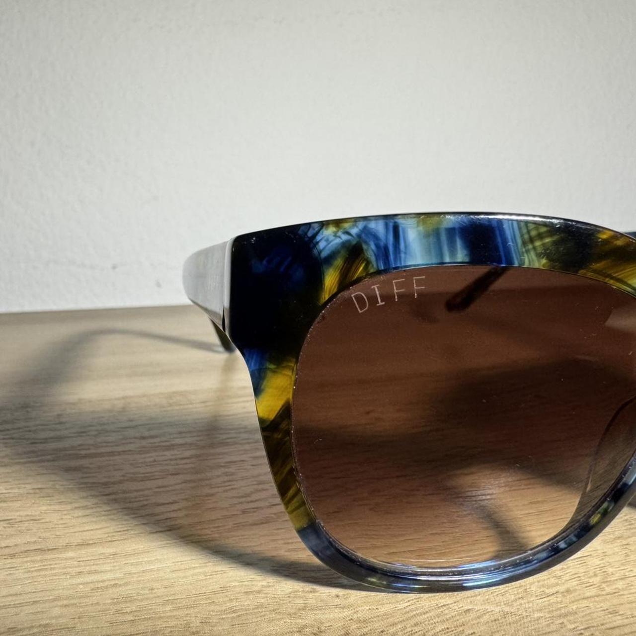 DIFF Women's Sunglasses - Brown/Multi – DIFF blue… - image 2