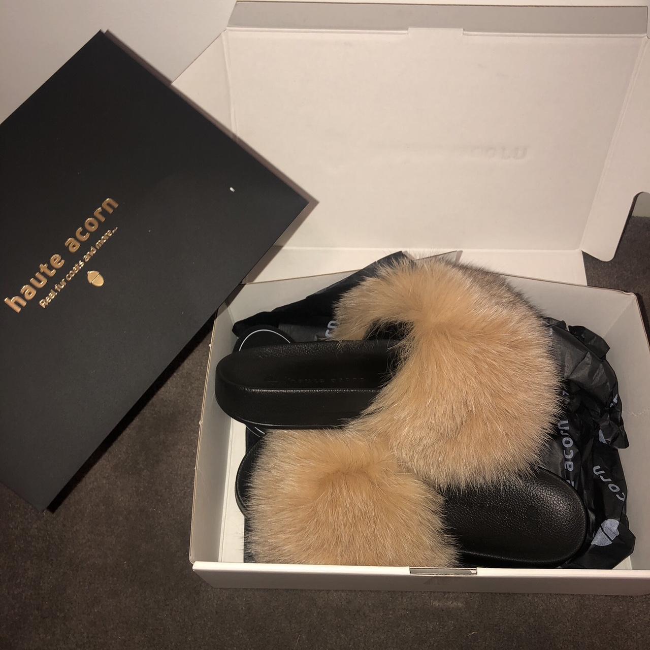 GENUINE FOX FUR SLIPPERS