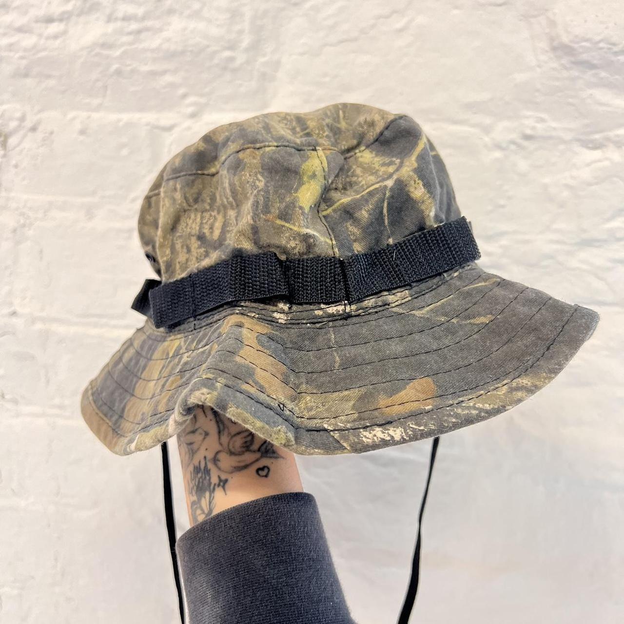 Vintage Real Tree Bucket Hat with string • perfect... - Depop