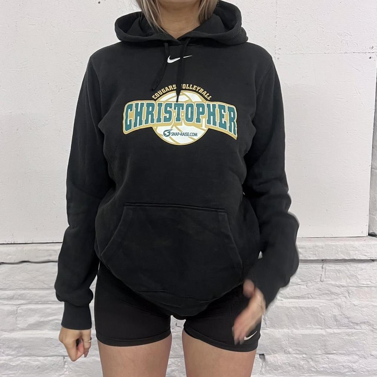nike hoodie logo all over