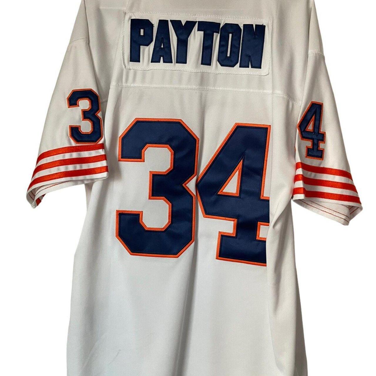 Buy the NWT Mens White Blue Chicago Bears Walter Payton #34 NFL