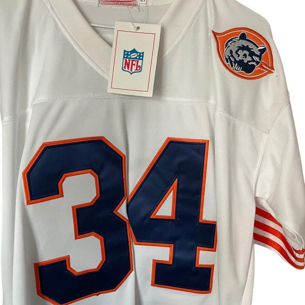 Buy the NWT Mens White Blue Chicago Bears Walter Payton #34 NFL