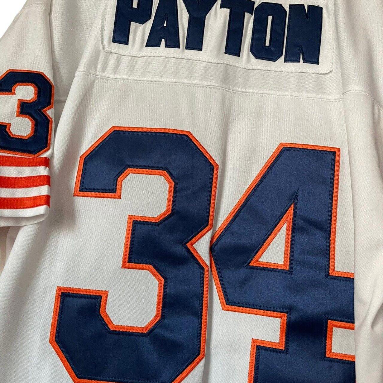 Buy the NWT Mens White Blue Chicago Bears Walter Payton #34 NFL