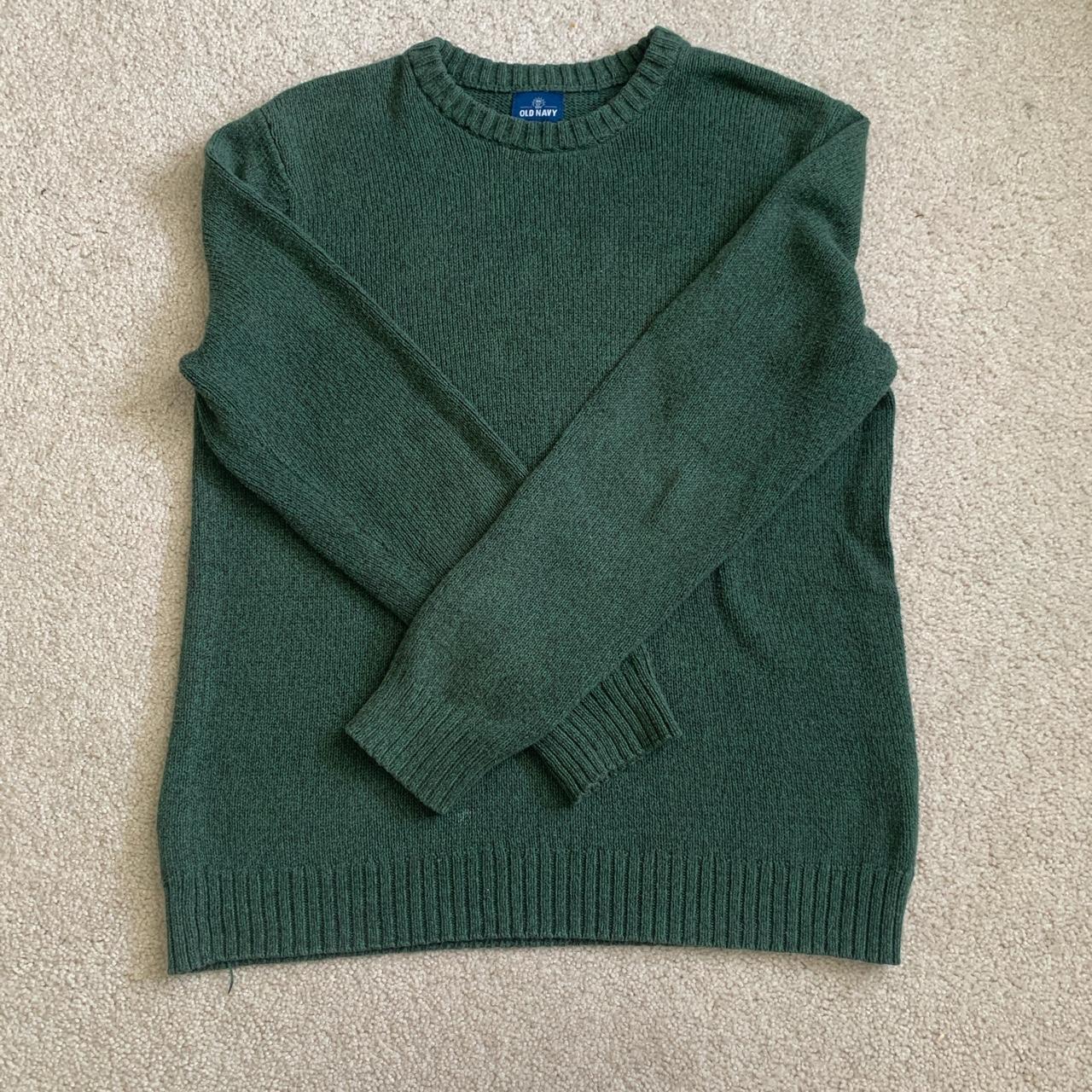 Old Navy forest green sweater some minor glue spots... - Depop