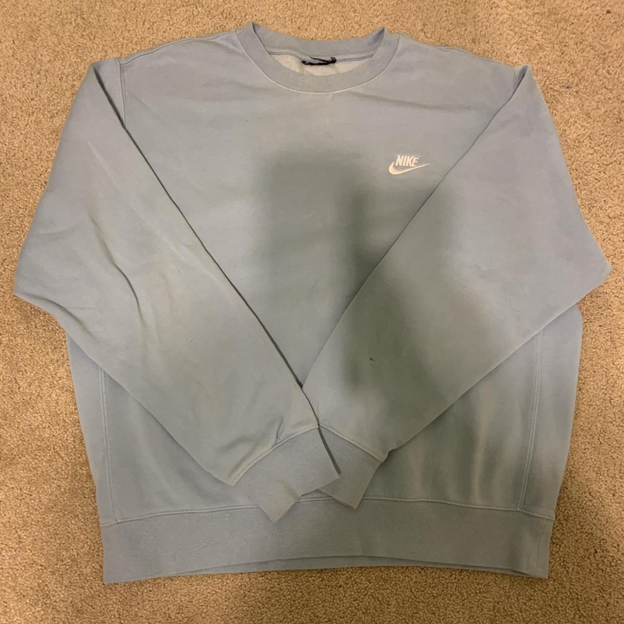 mens blue nike crewneck