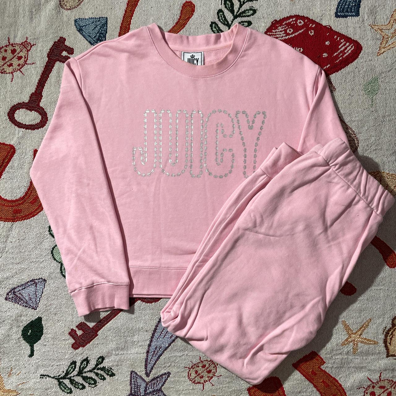 Vintage juicy couture pink sweatsuit SO CUTE I WISH... - Depop