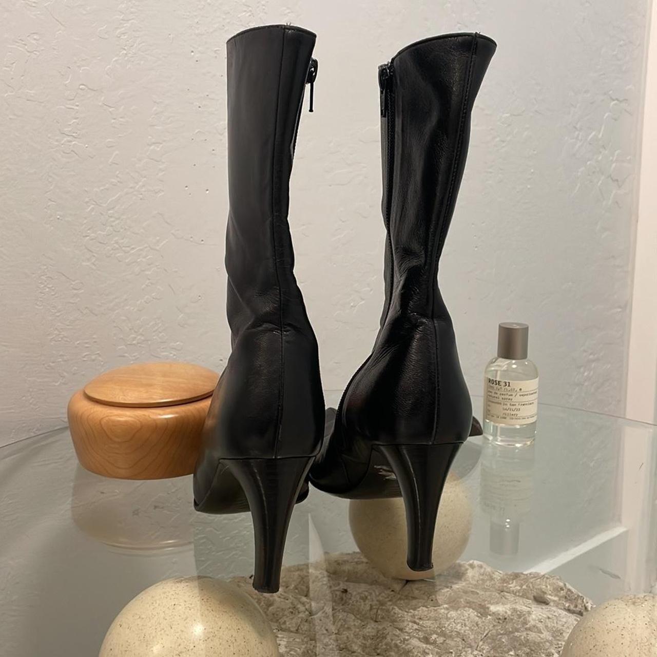 Via Spiga Women's Black Boots | Depop