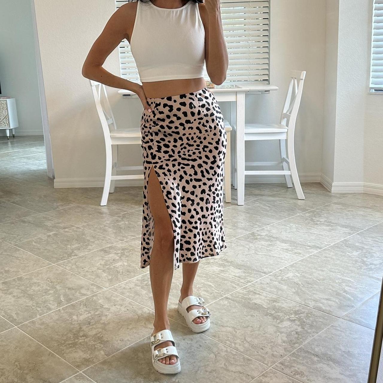 Leopard print midi skirt hotsell princess polly