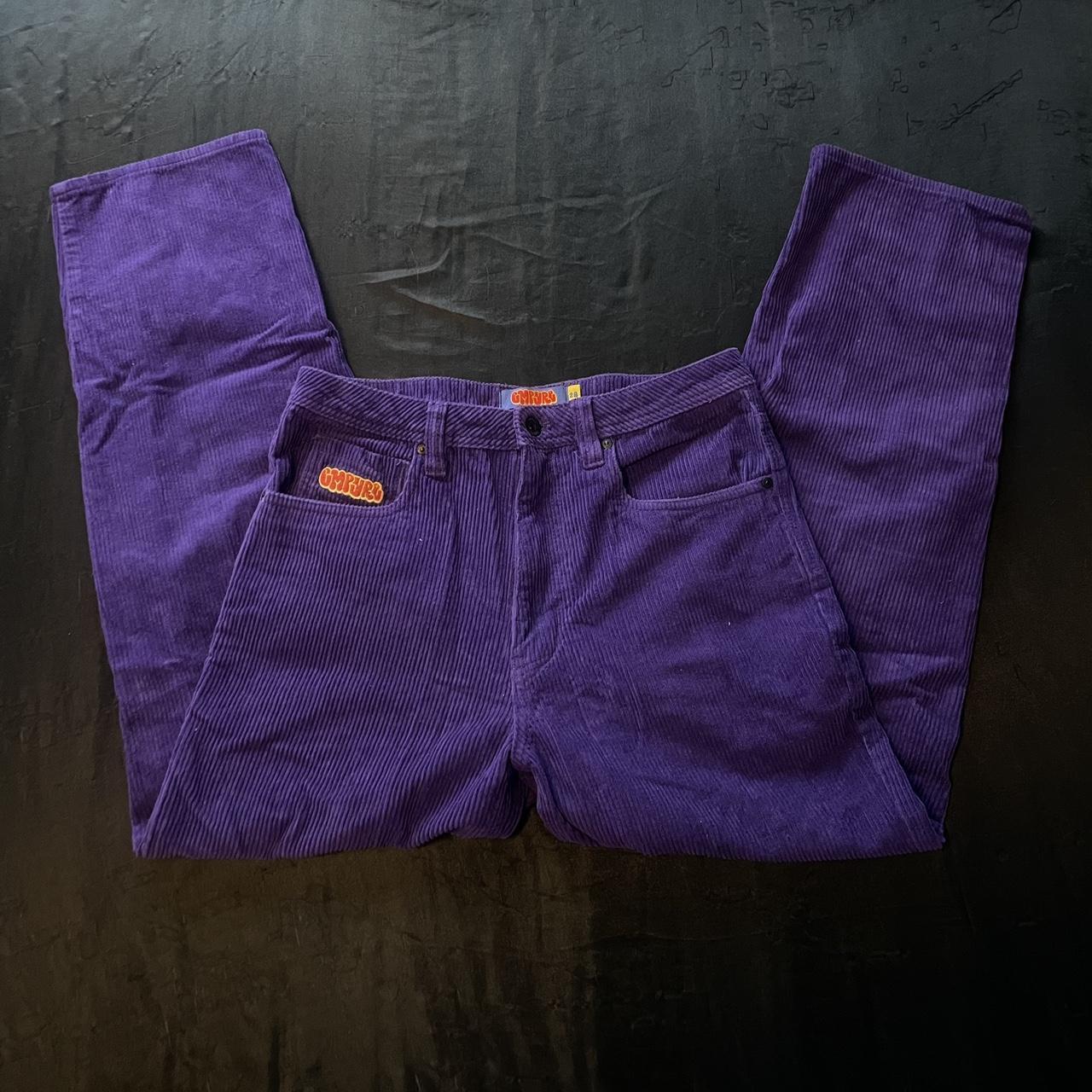 purple corduroy empyre pants, size 28 men’s, worn a... Depop