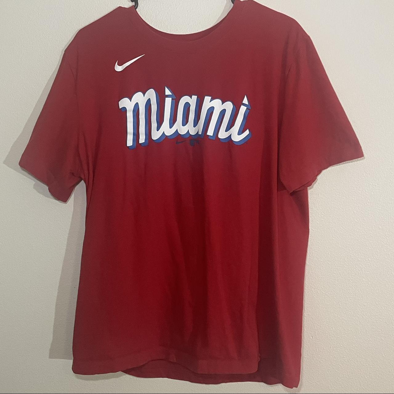 Nike, Shirts, Nike City Connect Miami Marlins Brian Anderson Sugar Kings  Jersey Size Large
